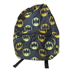 Fast Forward Black and Yellow Batman Backpack NWT